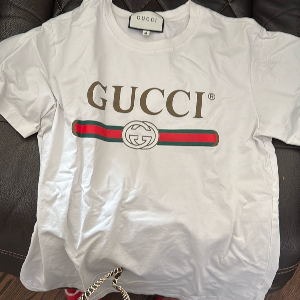Kids’ Unisex Gucci Tshirt in white size Medium